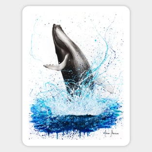 Ocean Wave Whale Sticker